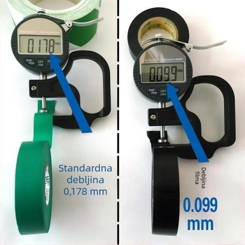 Crna PVC električna izolacijska traka, vodootporna, otporna na vatru, ultra-tanka, otporna na habanje, velika rolna