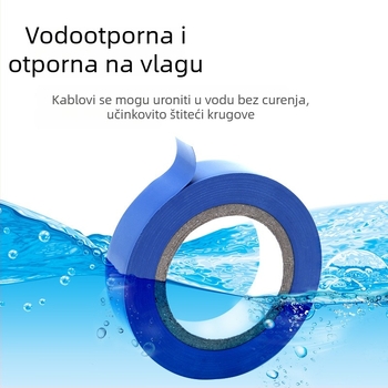 PVC električna izolacijska traka, prilagođena obrada, crna vodootporna traka