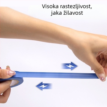 PVC električna izolacijska traka, prilagođena obrada, crna vodootporna traka