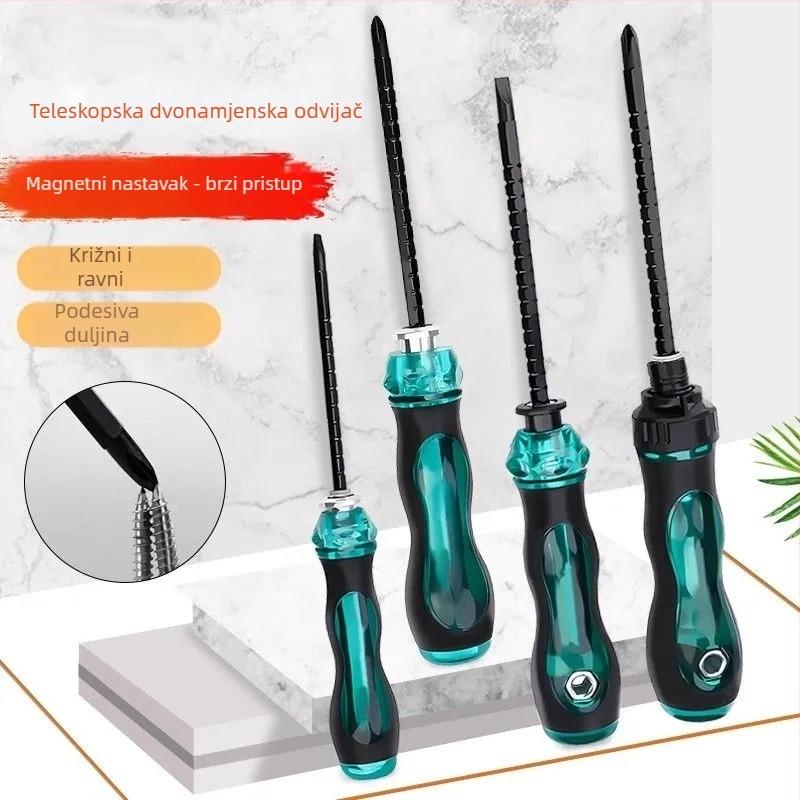 Set Phillips i Torx odvijača – dvostruka upotreba, višenamjenski alat za električare, karbonsko čelika, izoliran