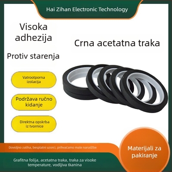 Vatrootporna acetatna tkaninska traka za električnu izolaciju, otporna na visoke temperature, lako se kida ručno