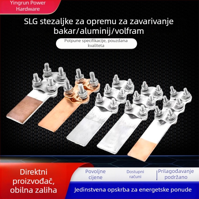 Bakro-aluminijska prijelazna stezaljka, 180 mm², oprema za braziranje, električni priključci