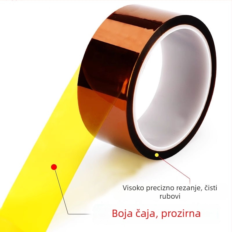 Smeđa poliimidna traka za zlatne prste, visoka otpornost na temperaturu, bez ostataka ljepila, izolacijska traka