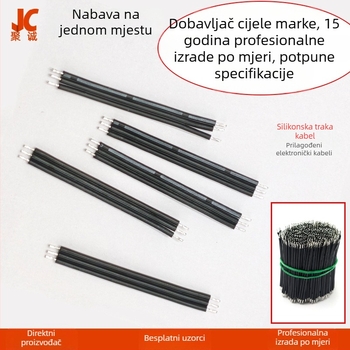 Višezilni visokotemperaturni silikon kabel, izuzetno mekan silikon vodič, prilagođeni kabel s konektorima premazanim cinkom na oba kraja