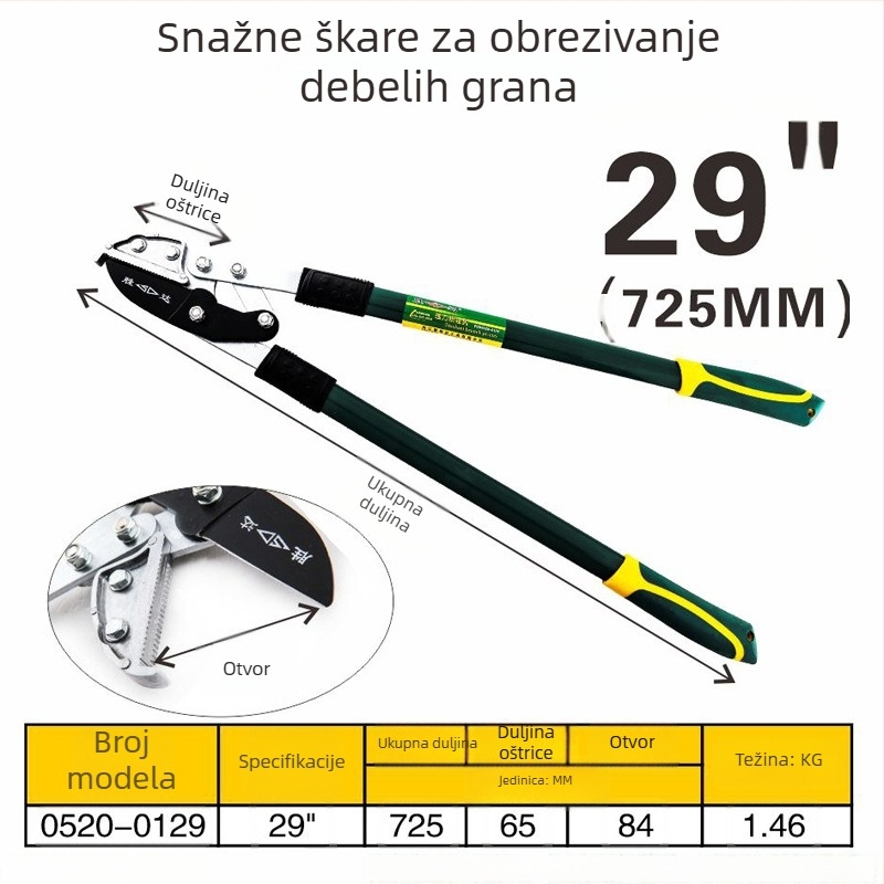 Shengda 0511 škare za grane – vrtne škare za obrezivanje i alat za branje voća