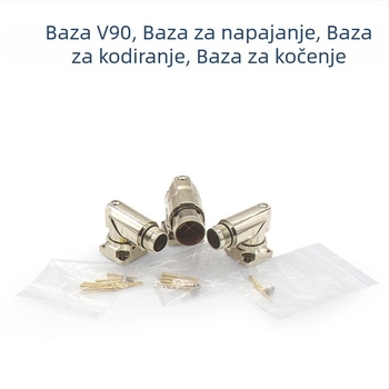 4-pin napojni konektor za Siemens V90 servo motor, 90°