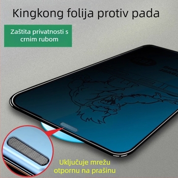 Xiyue HD kaljeno zaštitno staklo za zaslon iPhone 14 — Privatnost, Potpuna zaštita zaslona, Otporno na padove, Prašina, Otisci prstiju