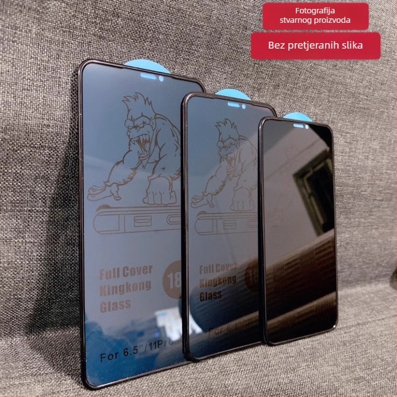 Xiyue HD kaljeno zaštitno staklo za zaslon iPhone 14 — Privatnost, Potpuna zaštita zaslona, Otporno na padove, Prašina, Otisci prstiju