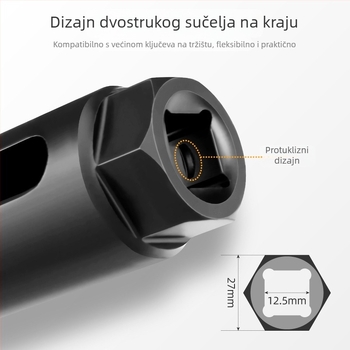 Alat za demontažu oksigenskog senzora i ubrizgivača, promjera 22 mm, za automobile, otvoreni soket