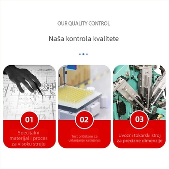 5-pinski ženski magnetski DC priključak, pravokutan