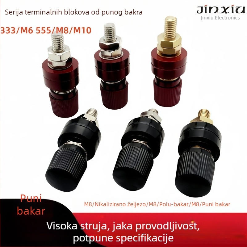 JS-555 M8 Terminalni blok s bakrenim jezgrom, niklirano-željeznim premazom