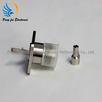 RF koaksijalni konektor N-KF1.5, četiri otvora flange ploča, crimp adapter RG316 RG174 kabeli