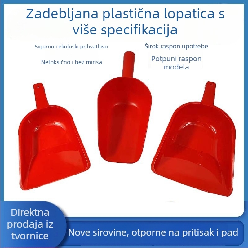 Plastična lopatica za hranjenje svinja, s povećanom čvrstoćom