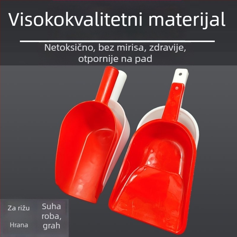 Plastična lopatica za hranjenje svinja, s povećanom čvrstoćom