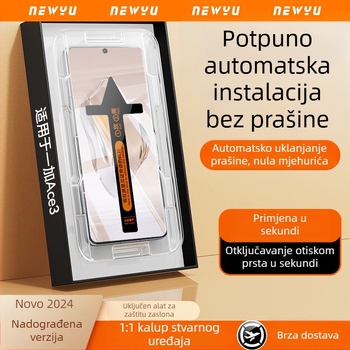Kaljeno staklo za prednji zaslon OnePlus Ace3 Pro, Ace5 i Ace2 Pro – potpuno prekrivanje, HD kvaliteta, otpornost na udarce, prašinu, otiske prstiju, pad, zaštita privatnosti