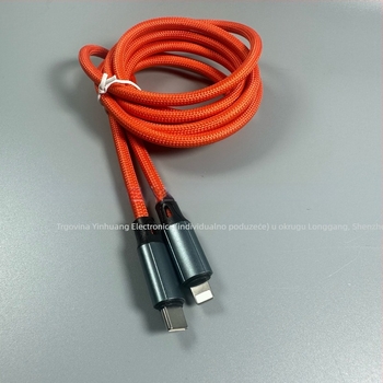 2 m debeli najlonski kabel za brzo punjenje PD20W, Lightning priključak, kompatibilan s iPhone 12/13/14 Pro Max, veleprodaja