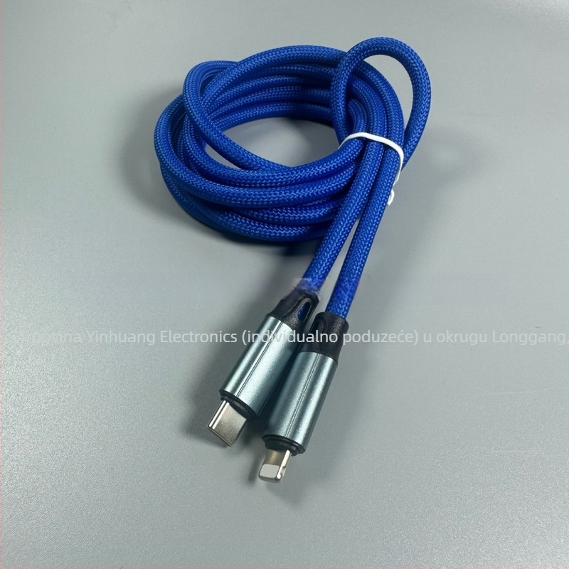 2 m debeli najlonski kabel za brzo punjenje PD20W, Lightning priključak, kompatibilan s iPhone 12/13/14 Pro Max, veleprodaja