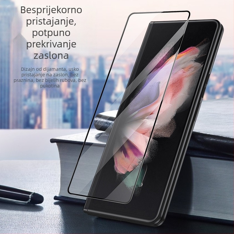 Kaljeno staklo zaštitnik prednjeg zaslona za Samsung Z Fold7/Fold8, zaštita privatnosti, tanak rub, W26