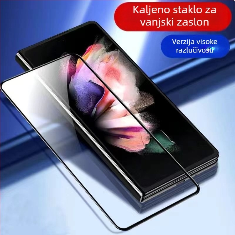 Kaljeno staklo zaštitnik prednjeg zaslona za Samsung Z Fold7/Fold8, zaštita privatnosti, tanak rub, W26