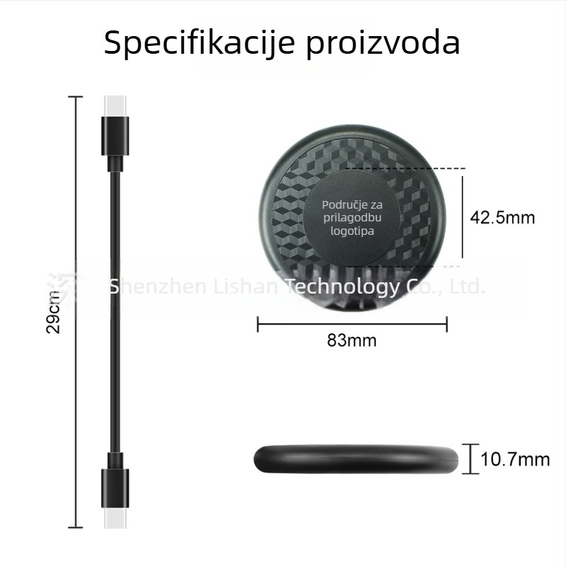 60W brzo punjenje višefunkcijski kabel s PD-om, pet-u-jednom držač za telefon i prijenosna kutija za pohranu kabela