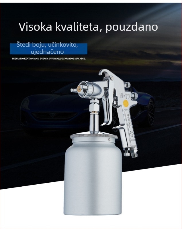 W71 sprej za bojenje namještaja, pneumatski, dvostruki spremnik, visoka atomizacija, temeljni premaz za automobil