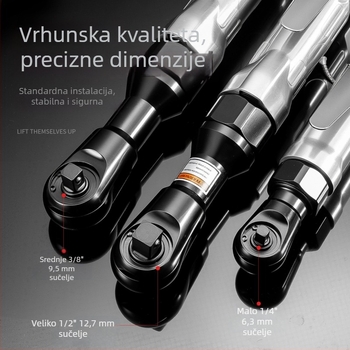 Pneumatski ključ s 90° kutom, industrijske klase, visok okretni moment