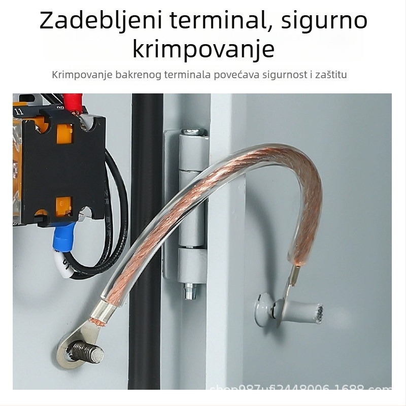 Prozirni plastično premazani visokovoltni uzemljivački kabel s gumom premazanim metalnim vodičem, izolirani kabel 2,5/4/10 mm²