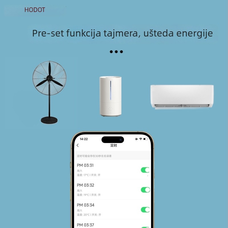 Tuya pametna Wi-Fi utičnica 16A s mjerenjem snage, daljinskim glasovnim upravljanjem i vremenskim programiranjem uključivanja/isključivanja