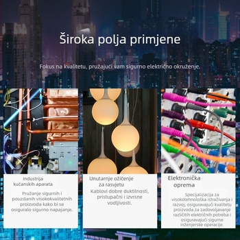 Vodič s vanjskim FEP omotačem i FEP izolacijom, otporan na 600V, AFF4×0,2 mm