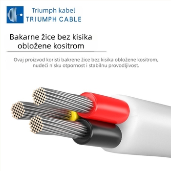 Vodič s vanjskim FEP omotačem i FEP izolacijom, otporan na 600V, AFF4×0,2 mm