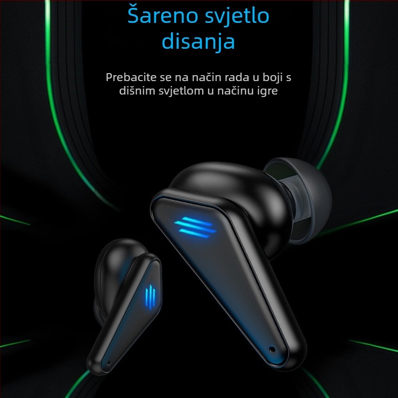 K55 bežične gaming slušalice s niskom latencijom, Bluetooth, dugi vijek baterije, aktivno poništavanje šuma, in-ear dizajn