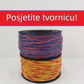 Bakrena jezgra vodila 0.52/0.62 mm, dvostruko pocinčana željezna žica i produžni kabel za rudarske tunele, rola 200 m