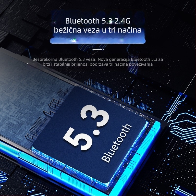 Bluetooth gaming slušalice s visokokvalitetnim zvukom, preko uha, udobne za dugo nošenje.