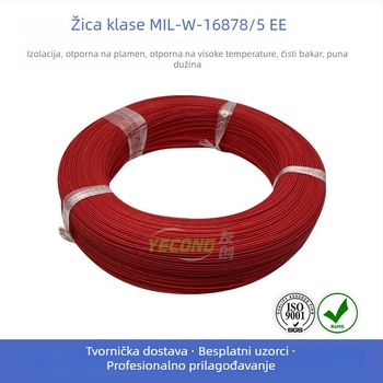 MIL-W-16878/5 EE PTFE visoko temperaturna električna žica, 1 jezgra, 16 AWG, 600V