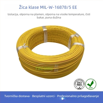 MIL-W-16878/5 EE PTFE visoko temperaturna električna žica, 1 jezgra, 16 AWG, 600V