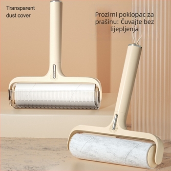 Plastična rolna za uklanjanje dlaka s papirnatim listićima, za odjeću i dlake kućnih ljubimaca, prošireni alat za čišćenje