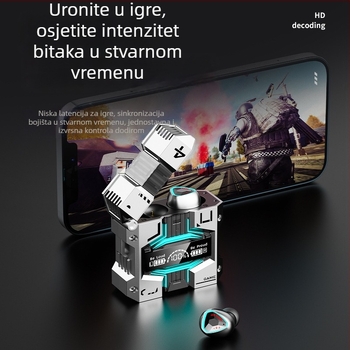 M45 Bluetooth slušalice s dugim vijekom baterije, bežično smanjenje šuma, TWS za esports i gaming, ušni dizajn, IPX5
