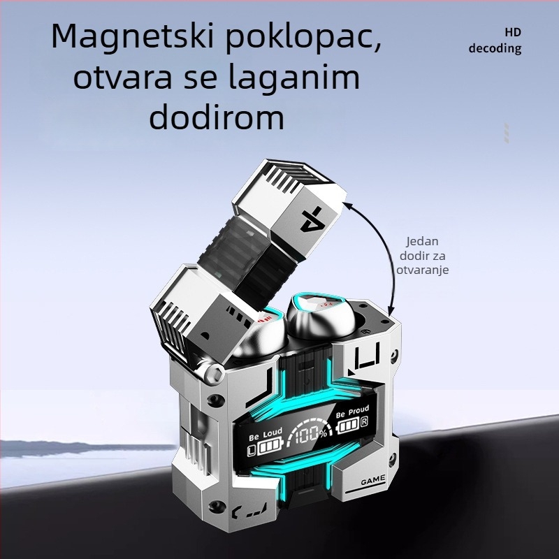M45 Bluetooth slušalice s dugim vijekom baterije, bežično smanjenje šuma, TWS za esports i gaming, ušni dizajn, IPX5