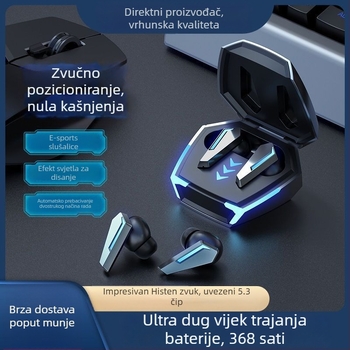 Gaming Bluetooth slušalice za uši s niskom latencijom, redukcijom buke, kompaktni mini dizajn, in-ear