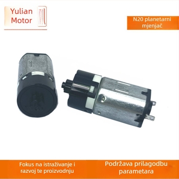 N20 planetarni mikro motor za uvijanje kose, tihi DC motor i mjenjač s otiskom prsta
