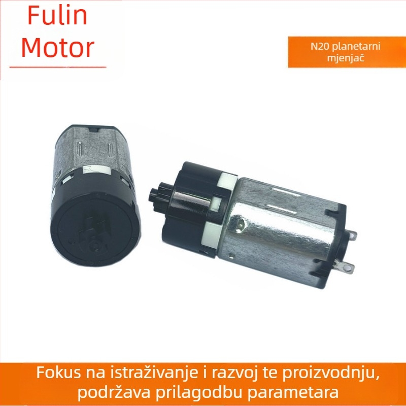 N20 planetarni mikro motor za uvijanje kose, tihi DC motor i mjenjač s otiskom prsta