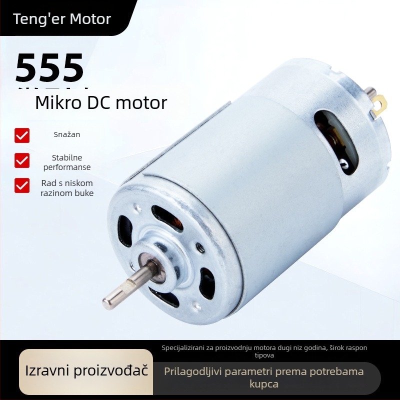 555 mini motor 12V četkasti motor