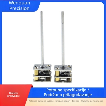 Mikro DC motor s reduktorom, 12V, niska brzina, tih za robote za čišćenje