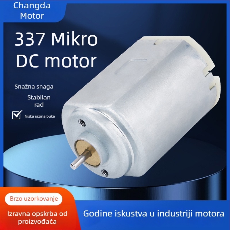 337 Četkasti DC motor za električne uređaje za šišanje dlake kućnih ljubimaca, električni brijač i uvijač za kosu