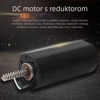 JP45 Mikro DC motor s reduktorom, bakrenim navijanjem