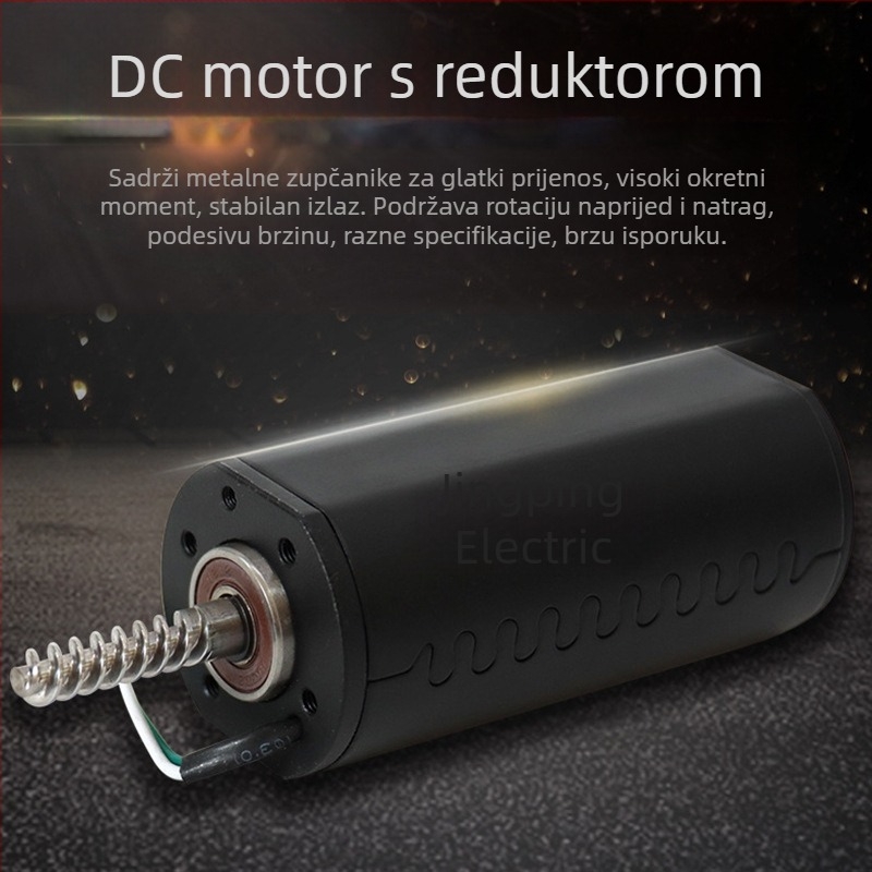 JP45 Mikro DC motor s reduktorom, bakrenim navijanjem