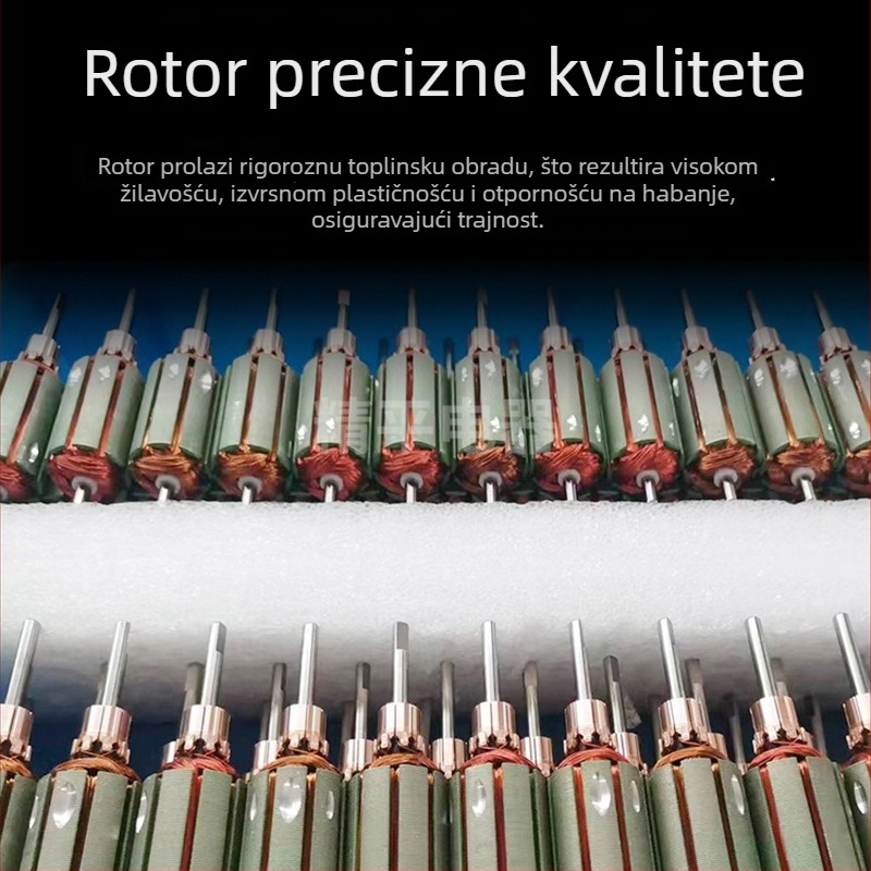 JP45 Mikro DC motor s reduktorom, bakrenim navijanjem