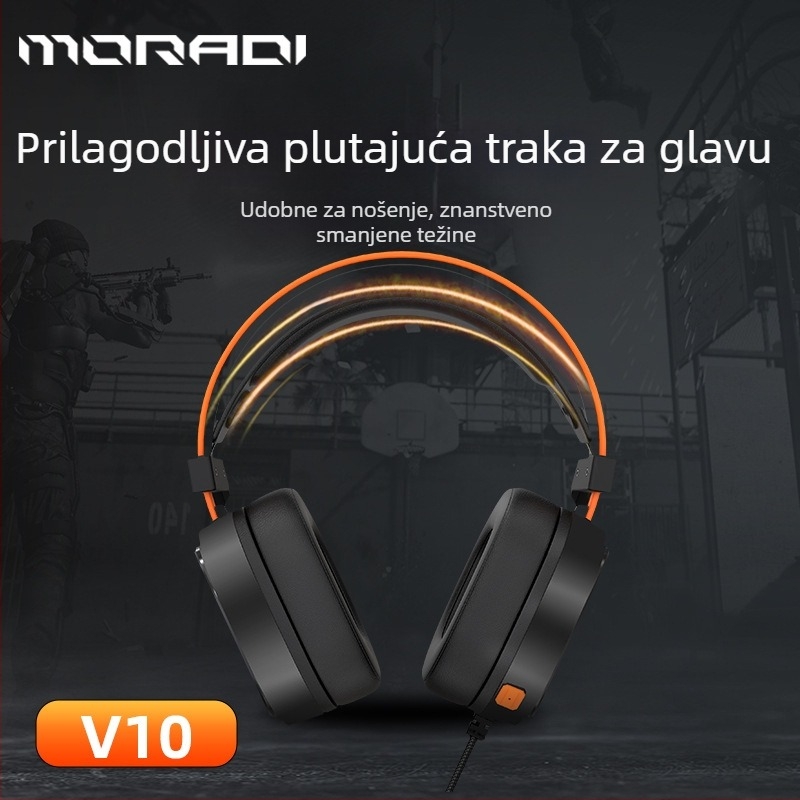 Magic V10 žične gaming slušalice 7.1 surround zvuk USB za PC/Laptop/Desktop