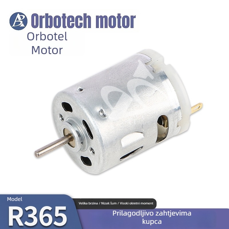R365 12V mikro motor, četkasti DC motor za igračke i male kućanske uređaje