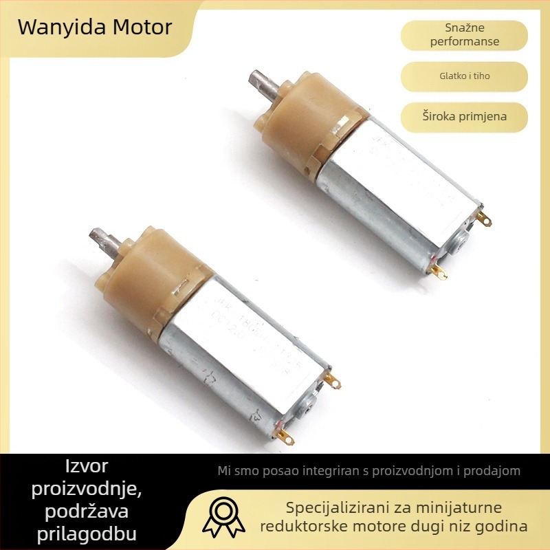 Mikro redukcijski DC motor za kovrčanje kose, 6-12V